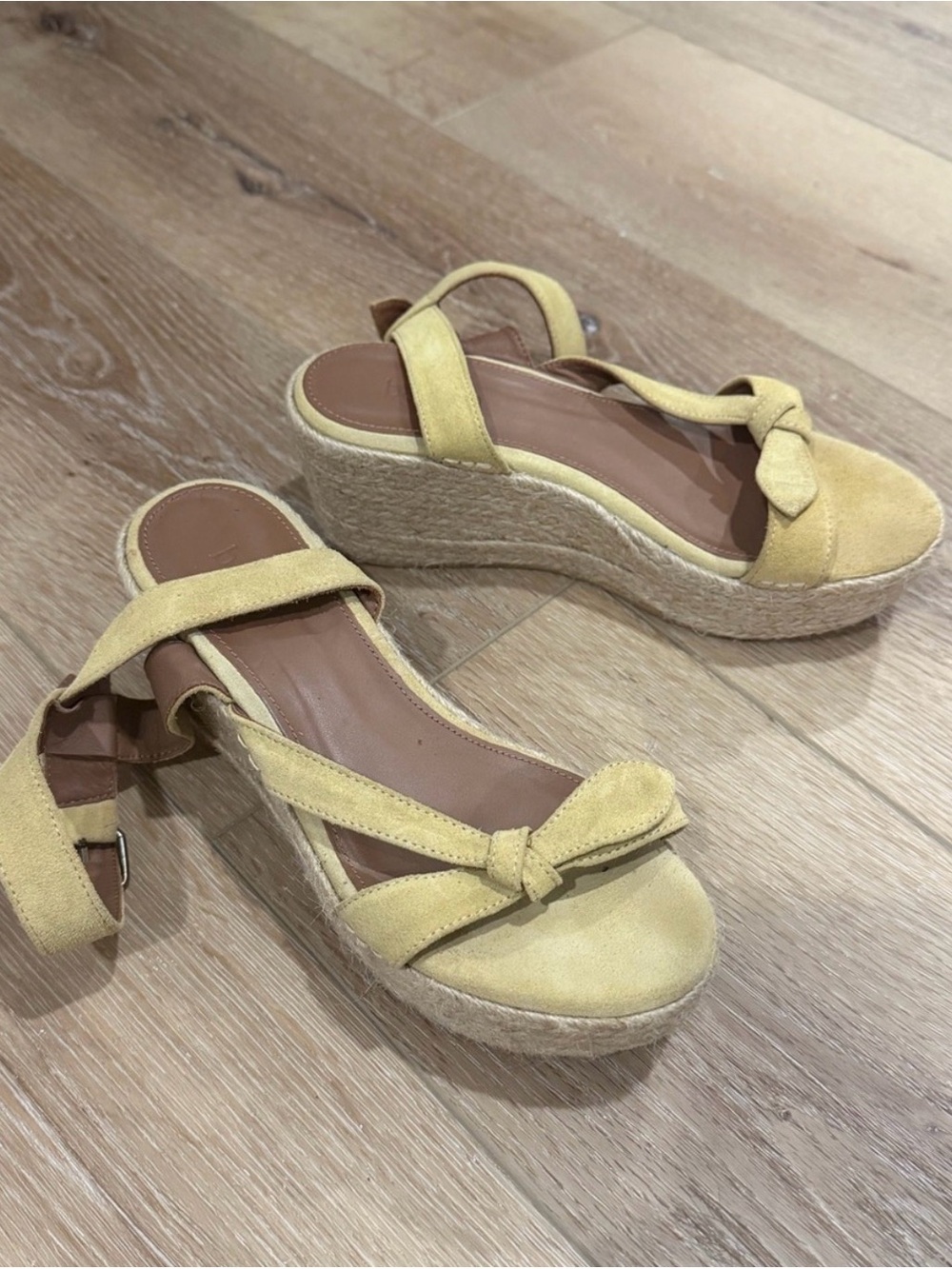 Ba&sh Suede Espadrille Wedge Sandals - Women